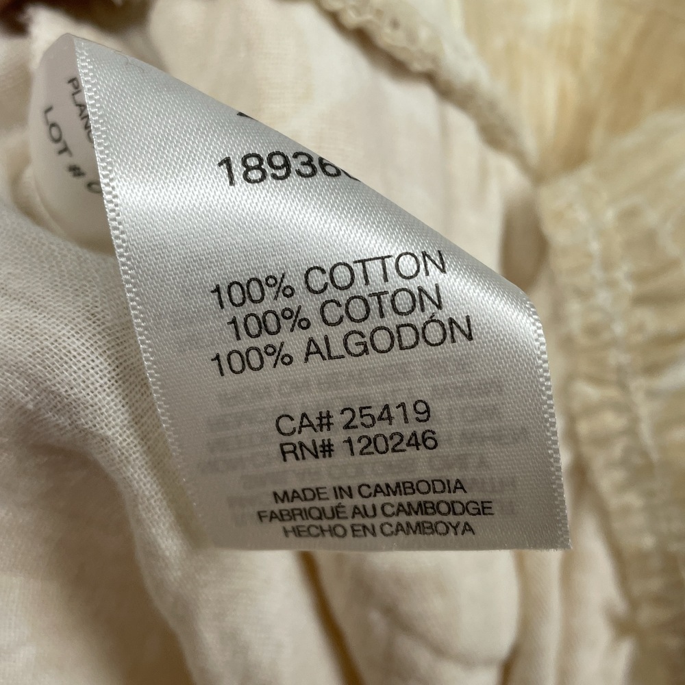 Hurley Women's XL Casual Pants Tan Cotton d1097 - Picture 7 of 8